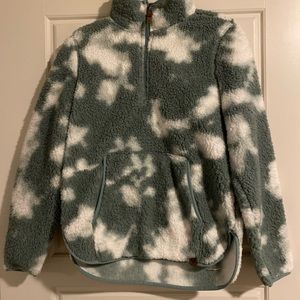 Green & White Zip Up 💚